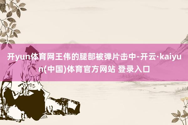 开yun体育网王伟的腿部被弹片击中-开云·kaiyun(中国)体育官方网站 登录入口