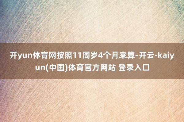开yun体育网按照11周岁4个月来算-开云·kaiyun(中国)体育官方网站 登录入口