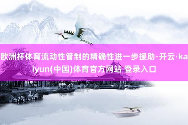 欧洲杯体育流动性管制的精确性进一步援助-开云·kaiyun(中国)体育官方网站 登录入口