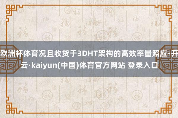 欧洲杯体育况且收货于3DHT架构的高效率量照应-开云·kaiyun(中国)体育官方网站 登录入口
