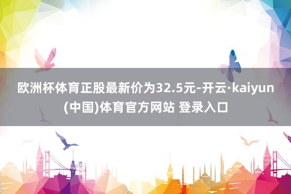 欧洲杯体育正股最新价为32.5元-开云·kaiyun(中国)体育官方网站 登录入口